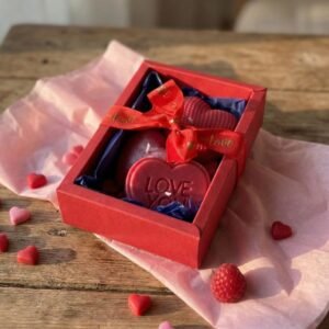 Coffret Cadeau Saint-Valentin – Trio de Bougies Cœur
